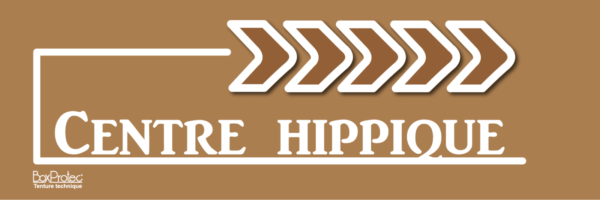 panneau flèche centre hippique marron fléchage boxprotec