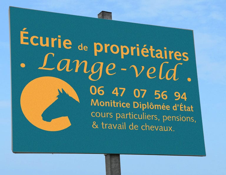 Panneau bord de route type pré-enseigne-0