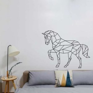 stickers mural cheval décoration intérieur modèle 02