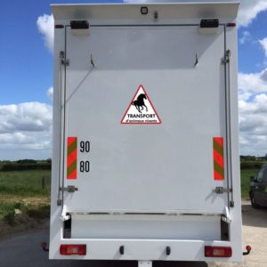 autocollant transport d'animaux vivants