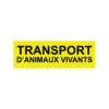 Autocollant Transport Animaux Vivants ADHESIF I HLV Remorques