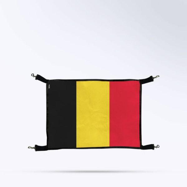 Porte de box pour chevaux avec le drapeau Belgique