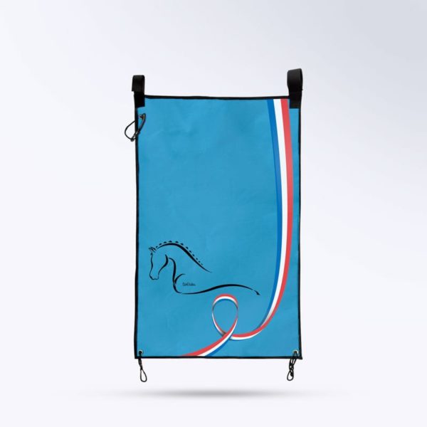 tenture de porte bleu Boxprotec fabriqué en France
