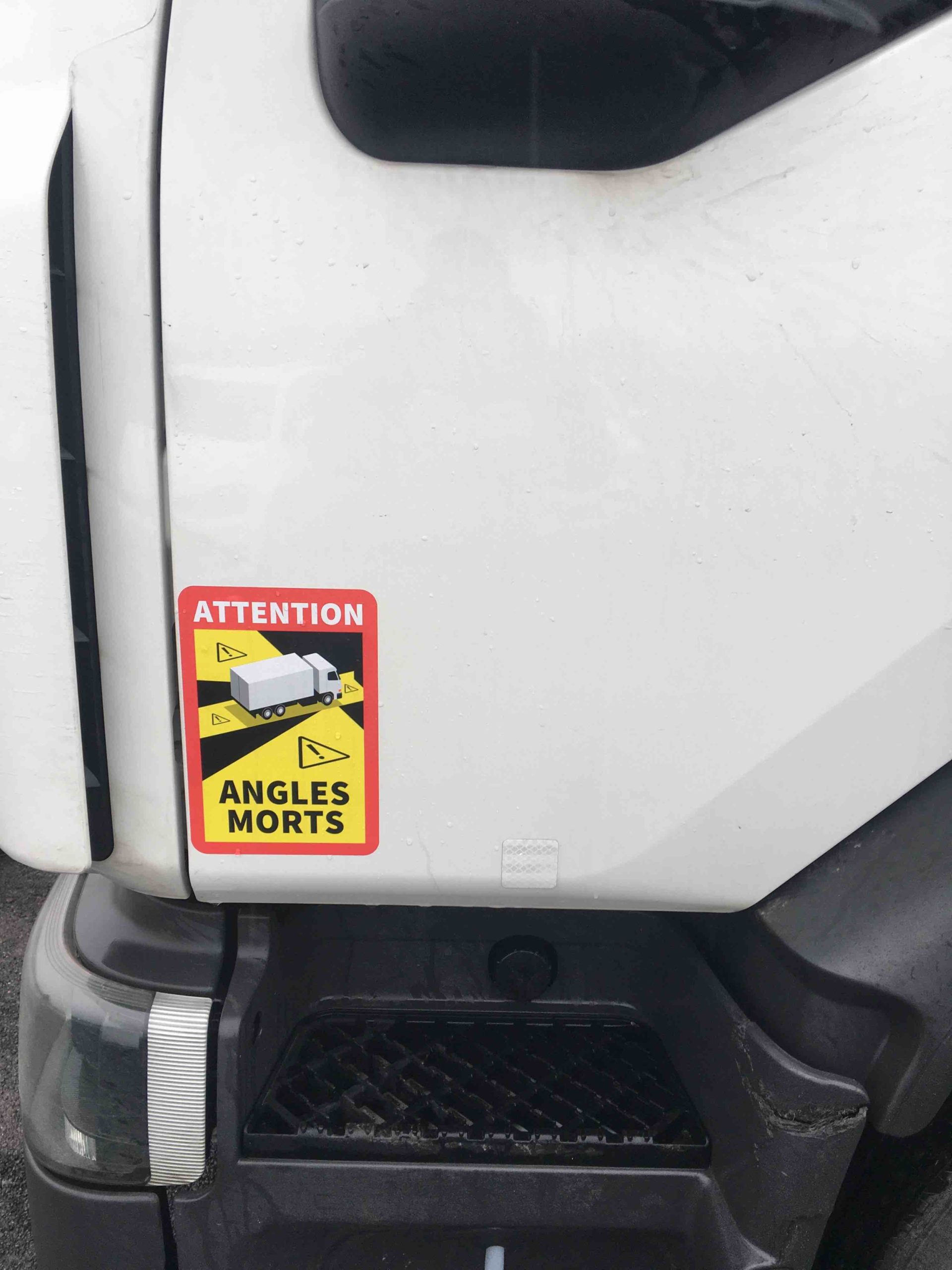 Sticker autocollant Danger Angles Morts Camions - par 3