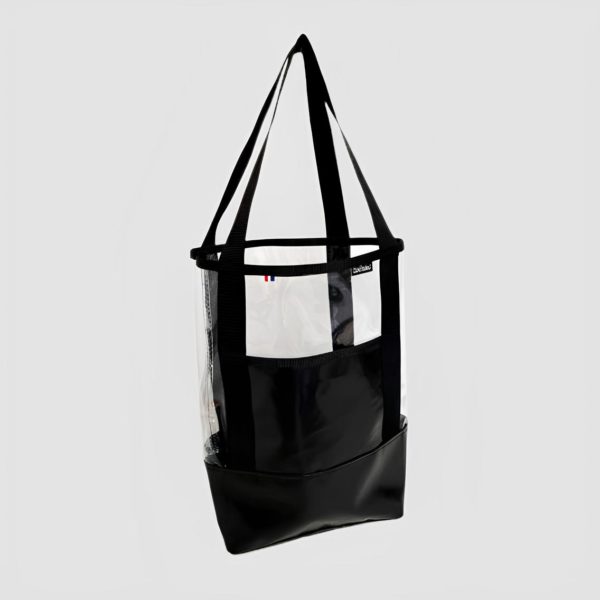 Sac "summer bag" transparent noir